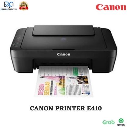 Canon Printer Multifungsi Ink Efficient PIXMA E410 Print - Scan - Copy tinta PG-47 Black + CLI-57S