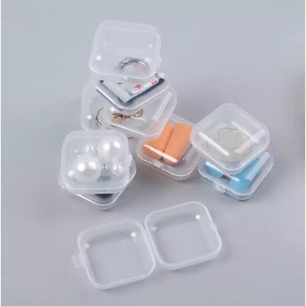 UNI0017 KOTAK MINI KECIL TEMPAT PERHIASAN ANTING MEMORY CARD EARPLUG KOTAK PLASTIK SERBAGUNA MINI BOX