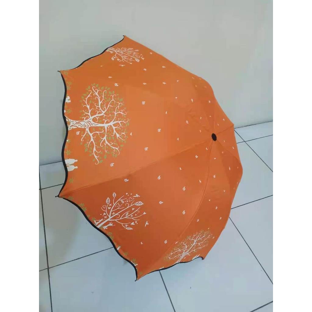 Payung Lipat Mangkok Motif POHON Nagoya NF-430 Lucu Kuat Kokoh