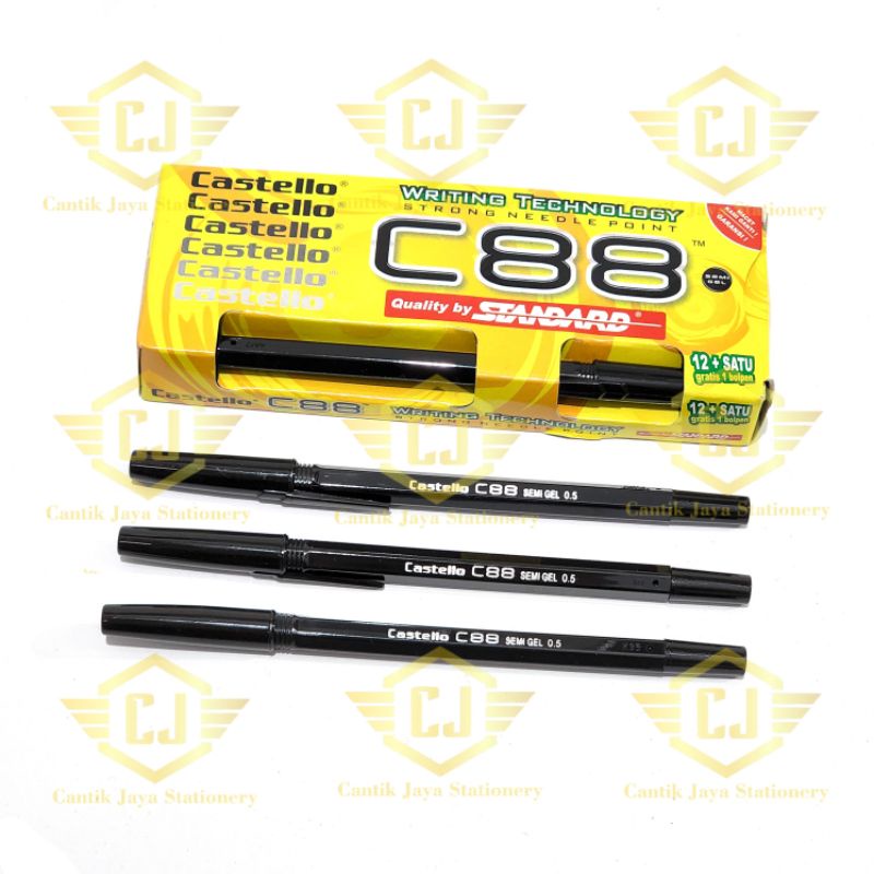 

1 LSN / 12 PCS Pena Ballpen Pulpen STANDARD CASTELLO C88