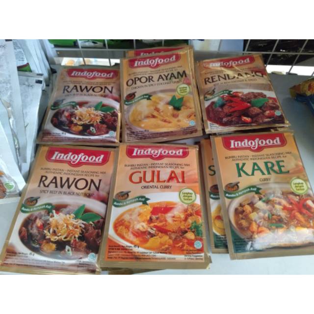 

Indofood Bumbu Masak Instan Instant Rendang Opor Rawon Soto Gulai Kare