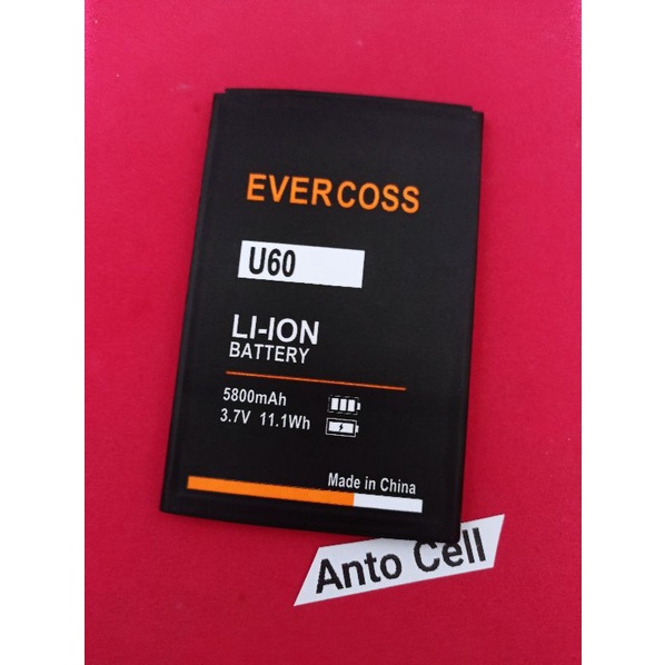 Baterai batre evercoss U60 atau E82 battery hp