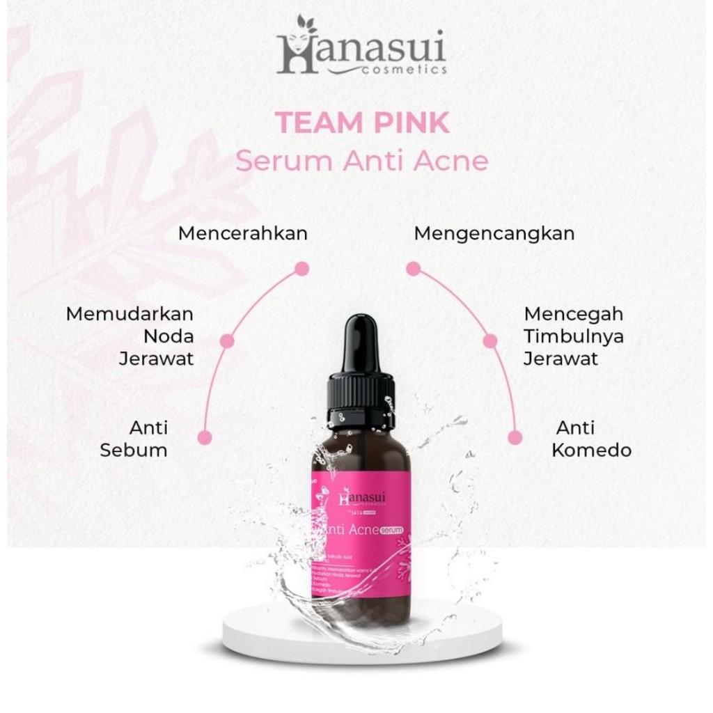 [BPOM] SERUM HANASUI VIt C Collagen Whitening Anti Acne Jaya Mandiri Original BPOM Pink Orange Emas-3
