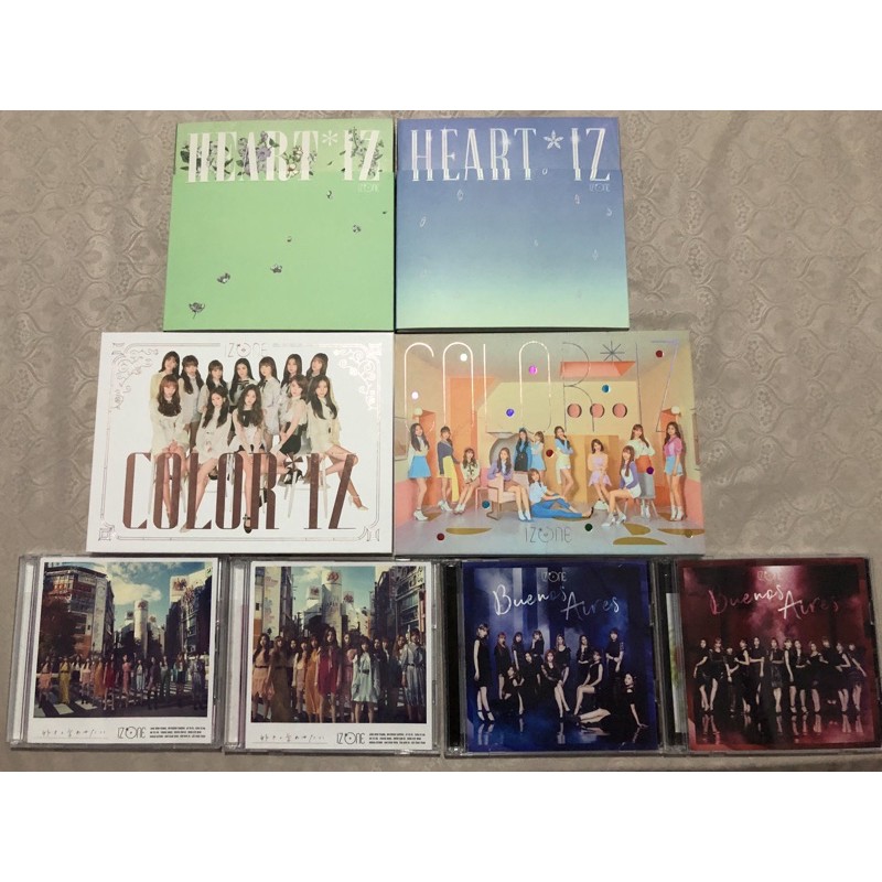 IZ*ONE - ALBUM COLLECTION - | COLOR*IZ (SOLD) | HEART*IZ | SUKI TO IWASETAI | BUENOS AIRES |