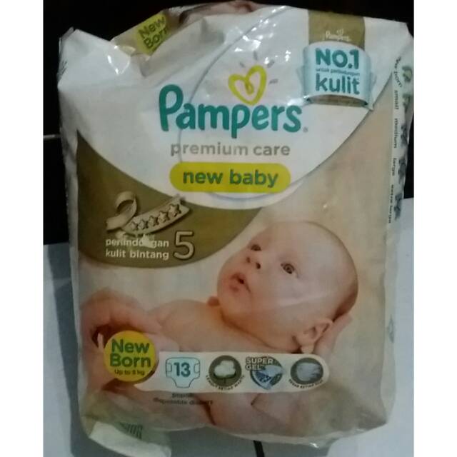 Pampers Premium Care New Born Perekat NB-13 Popok Bayi Baru Lahir