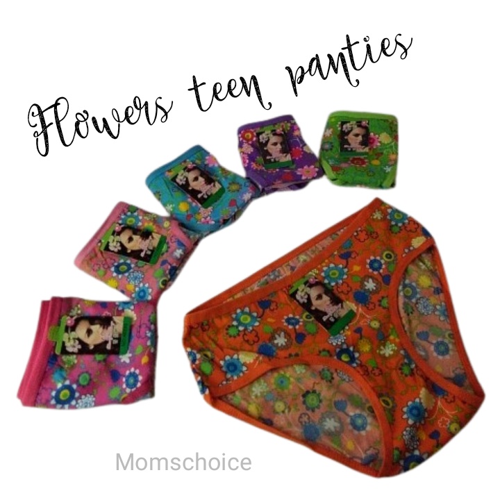 Cangcut wanita dewasa import Cawet wanita murah Flowers teen panties Celana dalam wanita anak remaja
