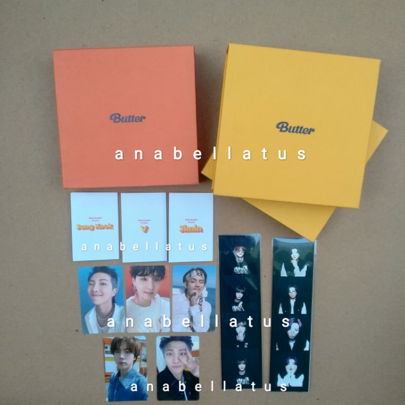 Album BTS Butter Official Ready Only JK Jimin Taehyung Pob Weverse Jin Namjoon Yoongi Cream Peaches