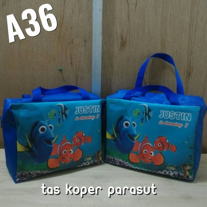 MURAH -- Souvenir Tas Koper Bag Custom Disain Printing Foto