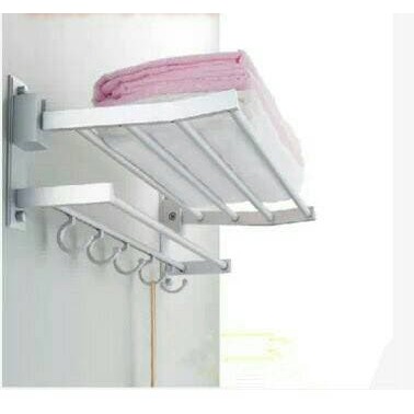 Rak Handuk Dinding Toilet Aluminium