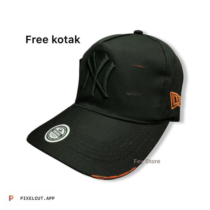 PROMO Topi Pria Distro Ori Keren 2022 Logo NY Sobek Termurah bisa COD||Topi Keren||Topi pria&wanita 