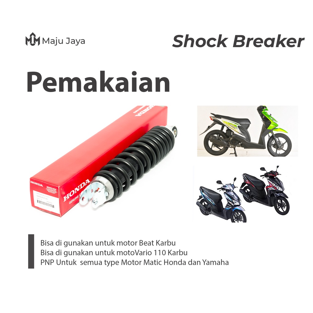 Shockbreaker Belakang Beat Scoopy Spacy Vario 110 Techno Karbu KVY Original Ahm