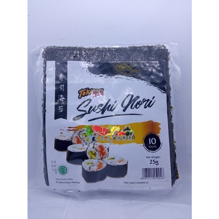 

Murah TOKINORI 10 Sheet Yaki Sushi Nori Rumput laut HALAL Roasted