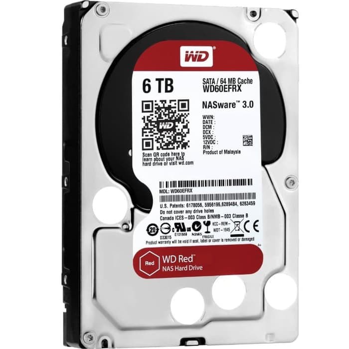 WD Red 6TB - CCTV HDD - Internal Hard Disk Surveillance