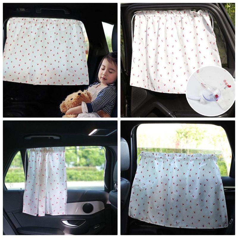 Gorden mobil anti UV sun screen / penutup jendela portable mobil / car window curtain / Tirai mobil