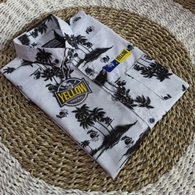 Kemeja Surfing Pria Lengan Pendek Slimfit Premium Quality