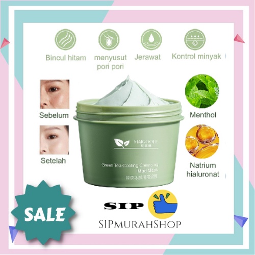 (COD) Maigoole Greentea Clay Mask Masker Wajah 100gr Green Tea Clay Mask Masker Wajah Green Tea Pore Clean Clay Mask / Clay Mask Chorcoal / MAIGOOLE Masker Wajah Green Tea Charcoal Clay Mask Maigoole Pore Clean Clay Mask Untuk Jerawat