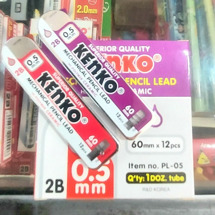 

Isi Refill Pensil Mekanik KENKO 2B Tebal 0.5mm 1 Tubes