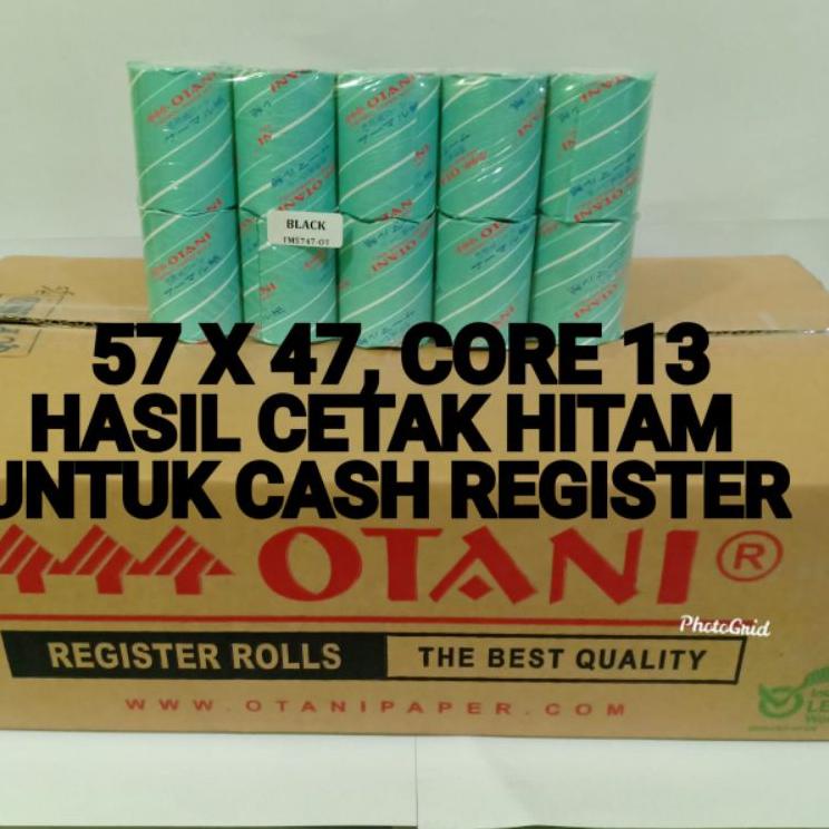 

Super Unik Kertas Struk Thermal 57x47 Core 13 Merk Otani 1Pack isi 10Roll