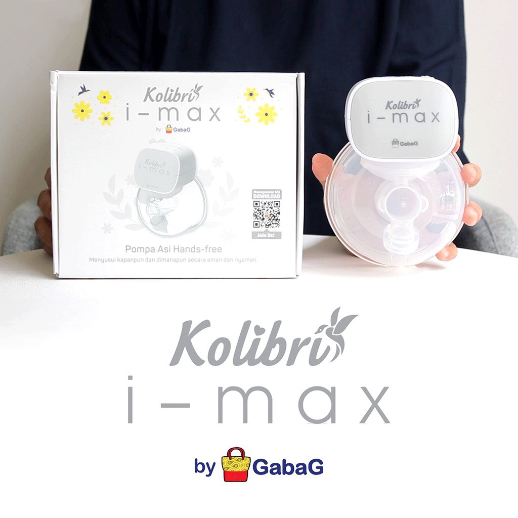 Gabag Kolibri I Max Breast Pump Pompa Asi Handsfree 24mm