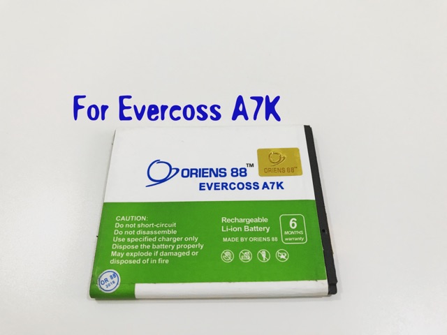 (P) Baterai batre battery Evercoss A7K double power/IC oriens88