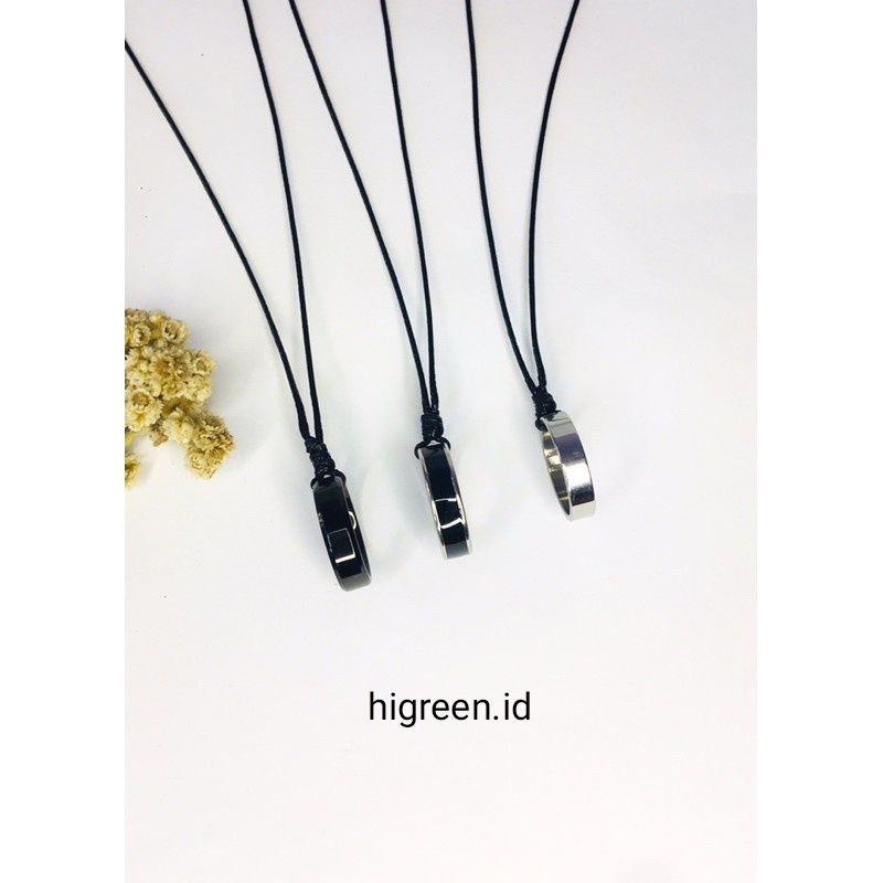 Kalung Liontin Titanium Cincin