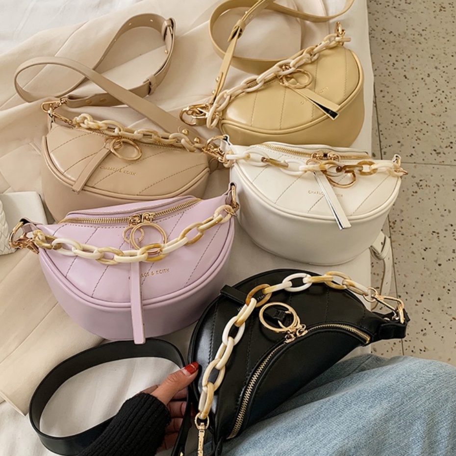 BJ15305 - BLACK/KHAKI/PURPLE/WHITE/YELLOW - TAS SLEMPANG PINGGANG WAISTBAG SLING BAG TAS WANITA FASHION IMPORT MODIS ELEGAN TERMURAH TERLARIS TERBARU BAGSTORE JAKARTA TAS BATAM GT1046 CR7286 LT1213 JT34510 ELJ5305