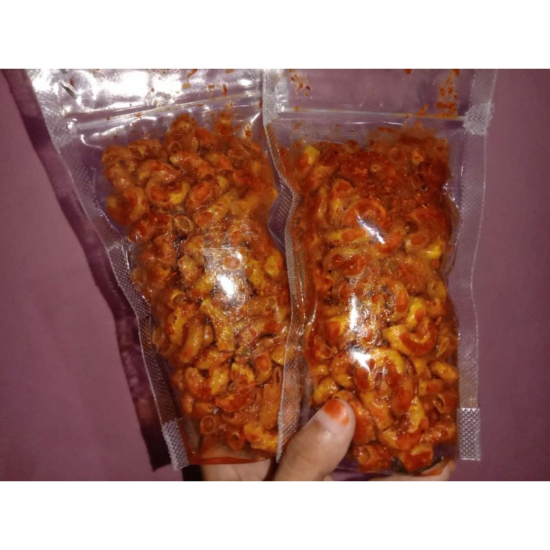 

makaroni pedas bumbu basah huh hah