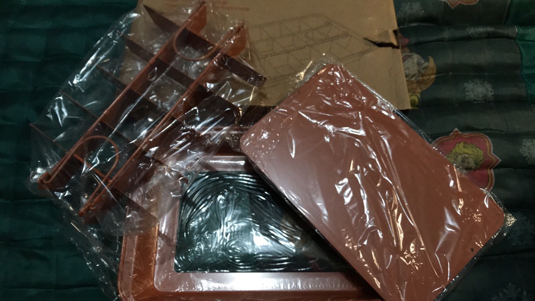 Brownie Pan Non Stick Pan Loyang Brownies Anti Lengket Sekat Bongpas Bongkar Pasang Roti Import