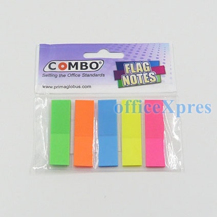 Combo Sticky Notes / Memo SNT 653 AN (Neon) (1.5 x 2”) / Memo Tempel / Post it / Index Mark-583-5PE (1.8 x 0.5”)