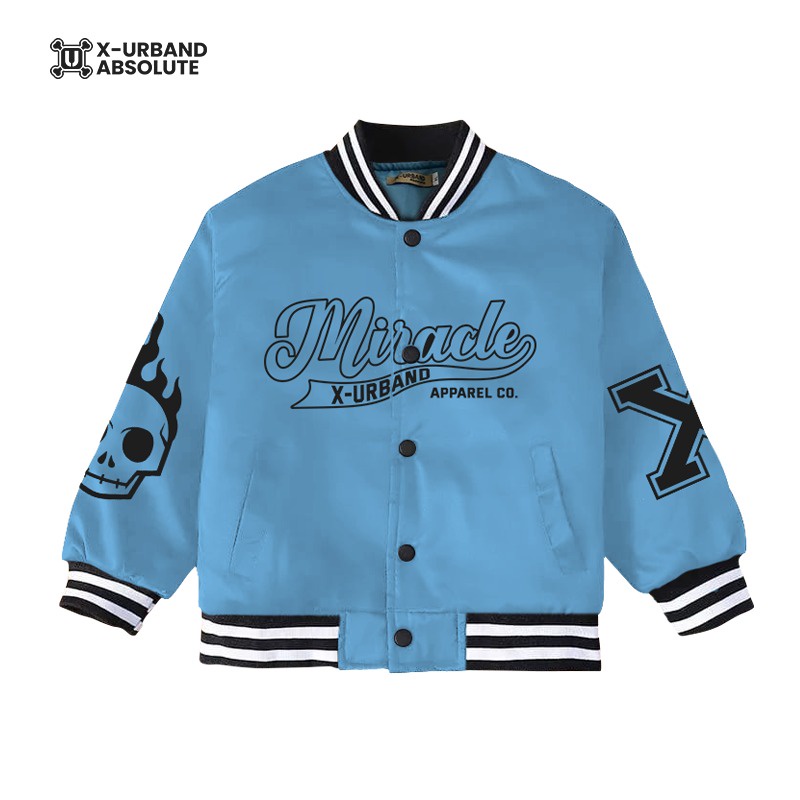 Jaket Varsity Anak Laki Laki - Perempuan Usia 1-12 Tahun Baseball Terbaru