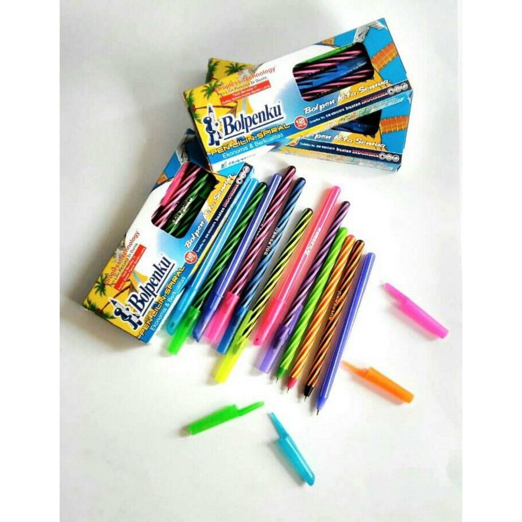 

[ 12 Pulpen ] PULPEN LILIN SPIRAL MURAH Ekonomis & Berkualitas (lusinan)