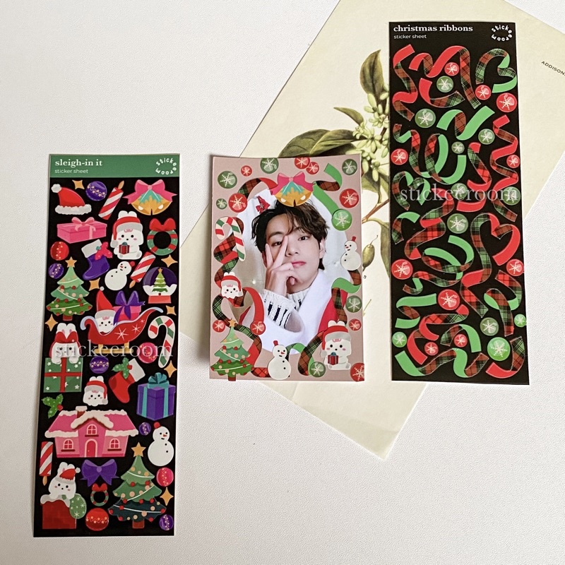 

christmas series - sticker set / stiker sheet for journaling, polcos, decoration, etc