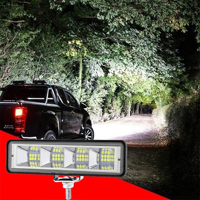 (LUCKID) 2pcs Lampu Sorot LED 200W Ukuran 6 &quot;Untuk Mobil SUV / Truk / Offroad