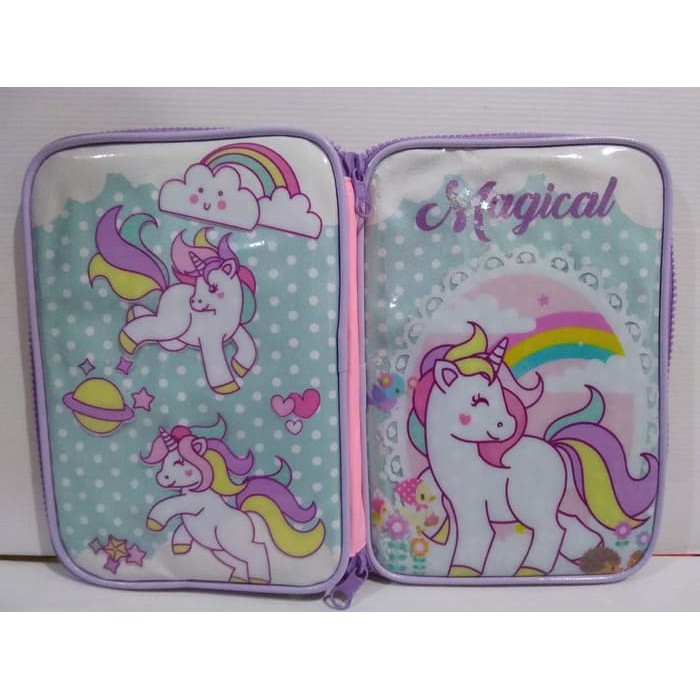 

KOTAK PENSIL GLITTER UNICORN / TEMPAT PENSIL / ALAT TULIS / ANTI AIR - UNICORN BIRU