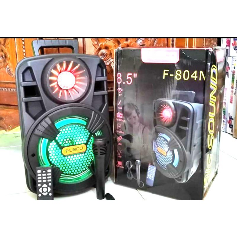 SPEAKER BLUETOOTH FLECO 8,5 INCHI+ MIC KABEL