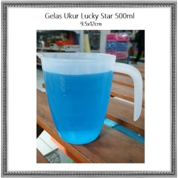 Gelas Ukur/Gelas Takaran Lucky Star/Hawaii/Diansari 500ml