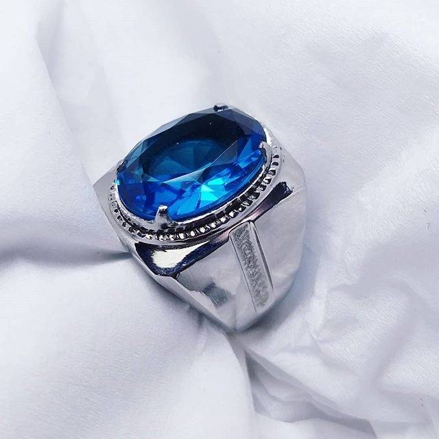 Cincin Ikat Emban Batu Akik dan Batu Permata Handmade High Quality