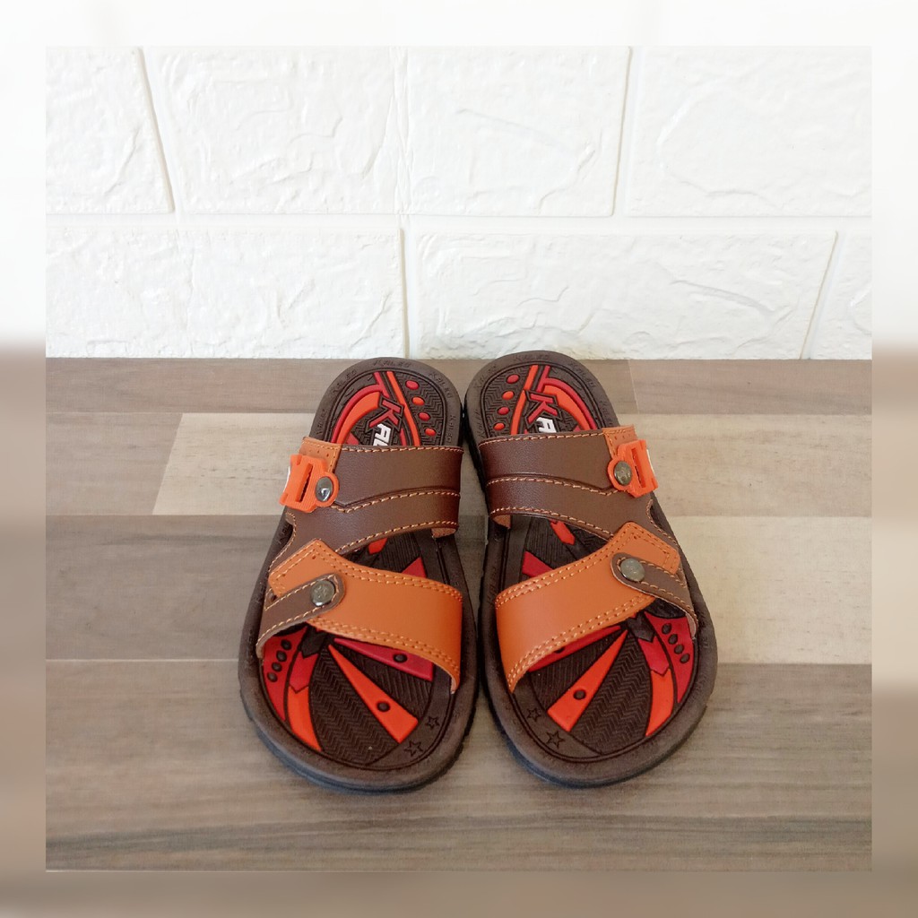 Kaleo Sandal Slop Anak Size 28 - 32 Sendal Cowok Casual Laki Laki Kecil KLO 26 Kulit Sintetis