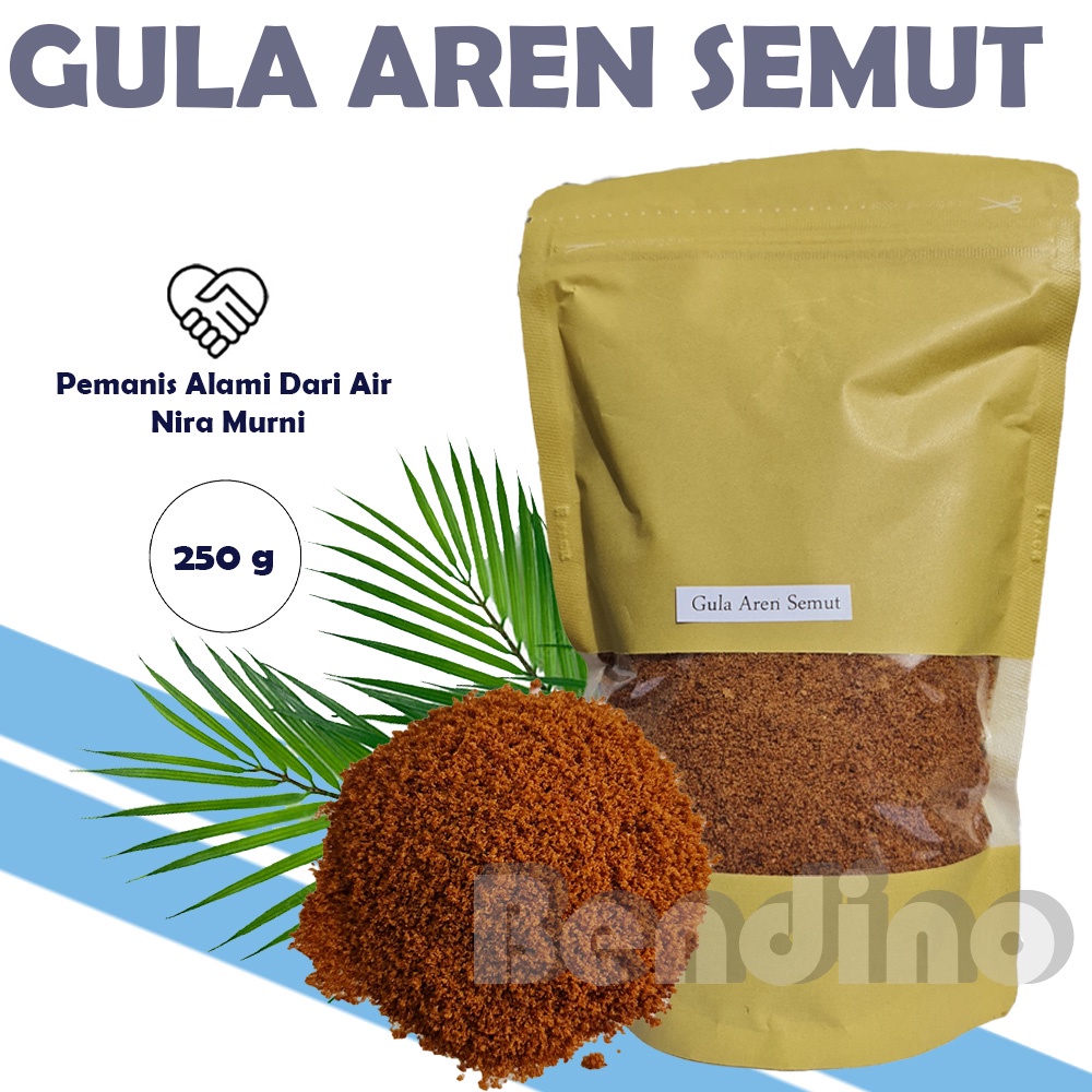 

GULA AREN SEMUT BUBUK ORGANIK PREMIUM MURNI ALAMI TANPA BIANG GULA 250GRAM 250GR 250 GR GRAM