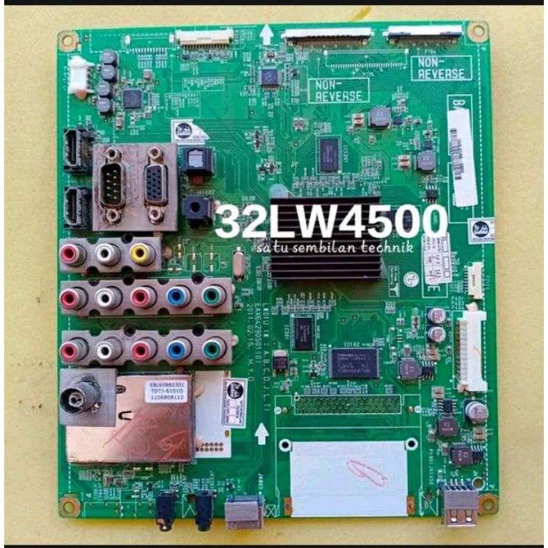 MB MAINBOARD TV LG 32LW4500 MESIN TV LG 32LW4500