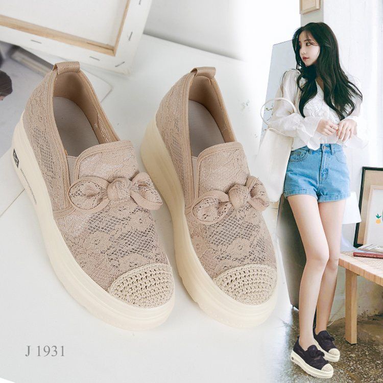 SEPATU WANITA WEDGES SHOES PITA BROKAT ANTEA 1931