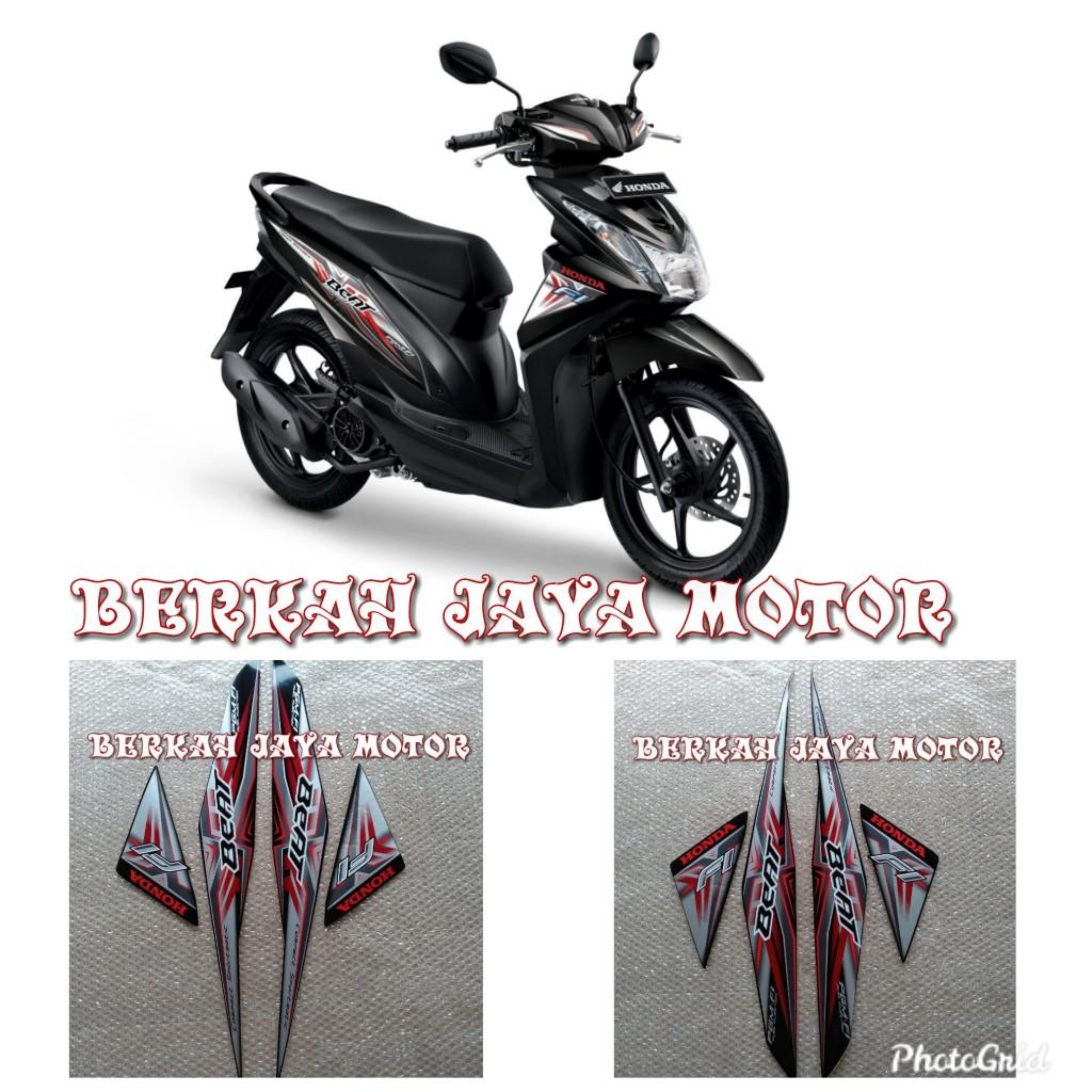Stiker Striping Motor Honda Beat F1 15 Body Pull Hitam Shopee Indonesia