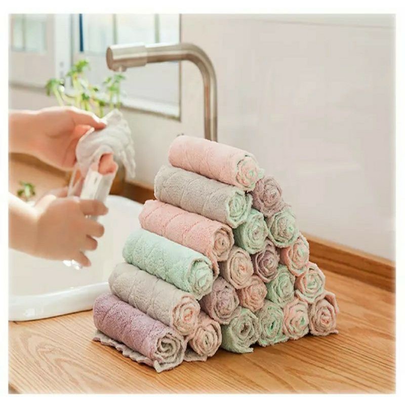 KAIN LAP MICROFIBER SERBA GUNA - SUPER HALUS DAN KERING 21 x 14cm