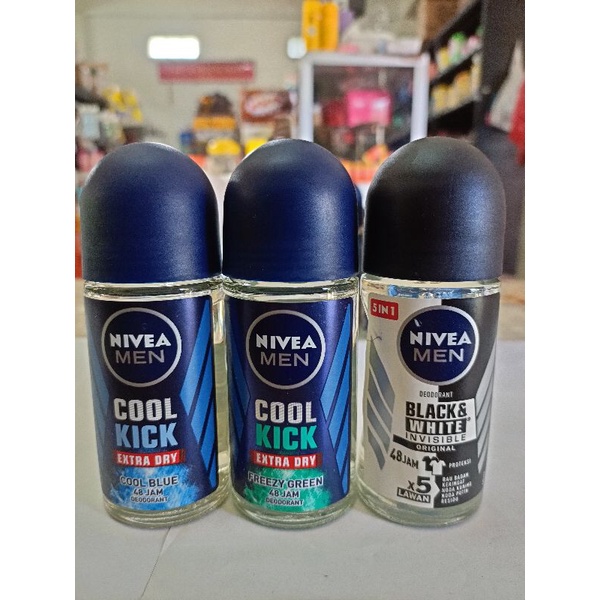 Nivea deodoran roll ketiak men and mowen 50ml &amp; 25ml