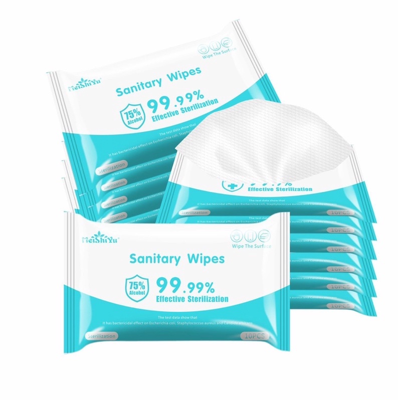 Tissue Alcohol Wipes 10's