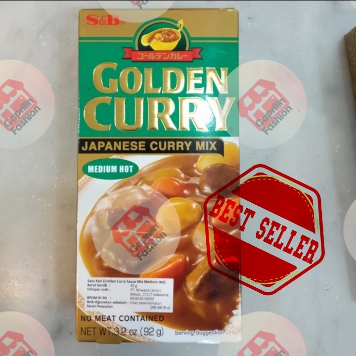 

S&B Golden Curry Mix Medium Hot 92gr / Saus kari Impor Jepang