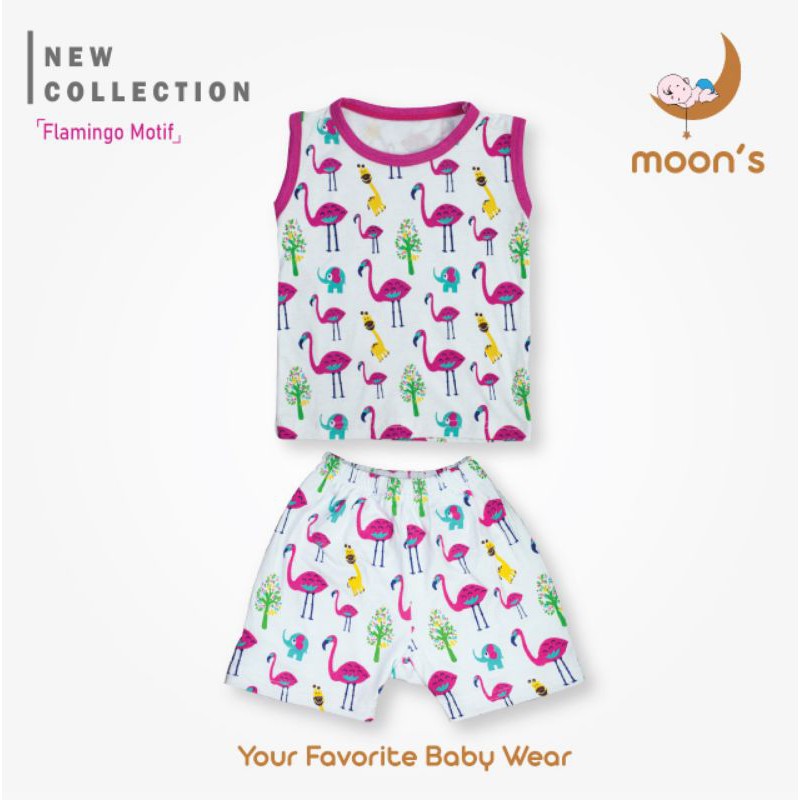 SML Moons stelan oblong kutung , Baju bayi Newbron Bahan premium