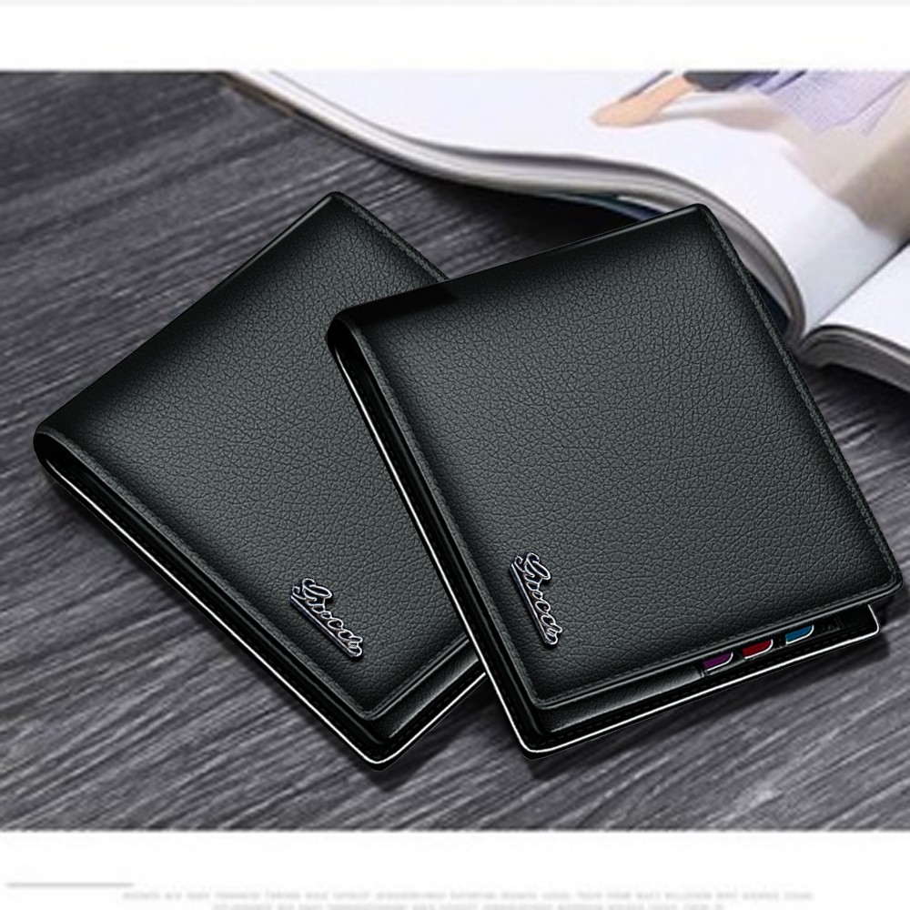 SHOPEE 9.9 SUPER SALE!! Dompet Kulit Pria Exclusive Dompet Kartu Multifungsi GC505 #Black