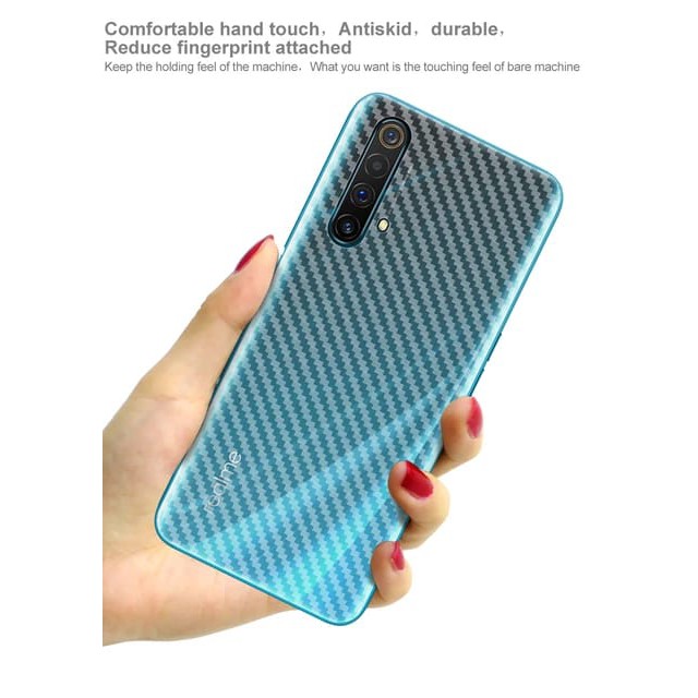 REALME X3 SUPER ZOOM BACK SKIN CARBON GARSKIN ANTI GORES BELAKANG