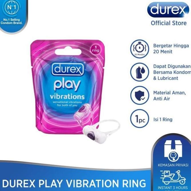 MAINAN DUREX PLAY VIBRATIONS RING - KONDOM DUREX BERGETAR ALAT BANTU